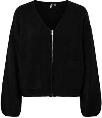 Pcjunna - Gebreid Vest - V-hals - Lange Mouwen - Boxy Fit