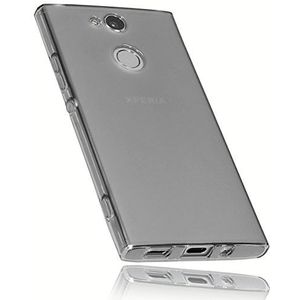mumbi Hoes compatibel met Sony Xperia XA2 telefoonhoes telefoonhoes, transparant zwart