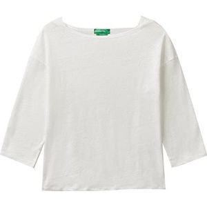 United Colors of Benetton T-shirt M/L 3S1ME16B0, wit optisch 101, S dames, optisch wit 101, S