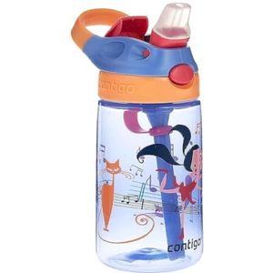 Contigo Gizmo Flip Autospout kinderdrinkfles met rietje, BPA-vrije waterfles, lekvrij, ideaal voor kleuterschool, school en sport, 420 ml