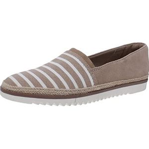 Clarks Serena Paige dames Sneaker Espadrille, Zand Textiel Suede Combi , 36 EU