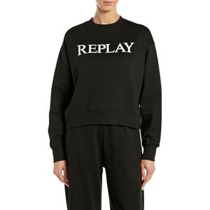 Replay - W3461b.000.23802 - Sweatshirt - Dames - Katoenen Badstof Fleece