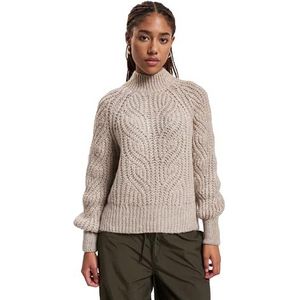 ONLY Onlruby Ls Highneck Bf KNT Pullover voor dames, Pumice Stone, M