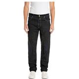 Replay Heren Relaxed Fit Jeans Kyran, 007, donkerblauw, 28W x 32L