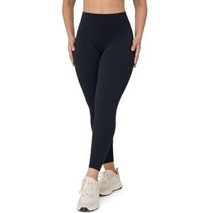 UNISSU Hugcurve Geen naad aan de voorkant hoge taille workout legging voor vrouwen boterzachte yogabroek sportschool atletische panty - 61 cm, Zwart, S
