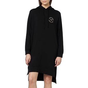 Emporio Armani Dames Women's Home Dress Viscose Fleece Sweatshirt, zwart, XL