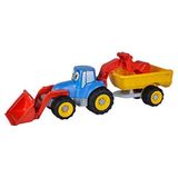 Simba 107134505 Tractor met aanhanger, lengte 54 cm, zandbak, zandspeelgoed