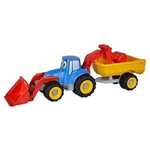 Simba 107134505 Tractor met aanhanger, lengte 54 cm, zandbak, zandspeelgoed