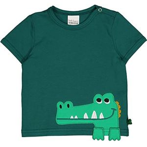 Fred's World by Green Cotton Babyjongens Croco Applique S/S T-shirt, Cucumber, 74 cm