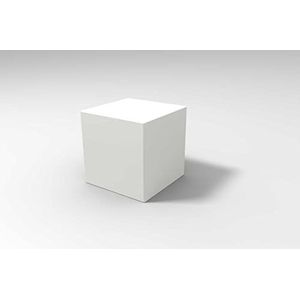 Kloris Ickub kubus voor gebruik zitting en tafel, glad, 35 cm, wit