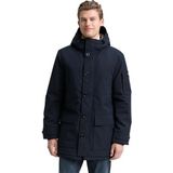 Tom Tailor - Herenparka - Regular Fit - Effen - Waterafstotend - Met Capuchon