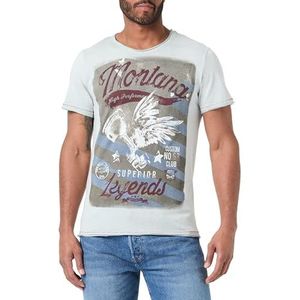 KEYLARGO Heren T-shirts MT Montana Round, Vervagen Moss (1541), XXL