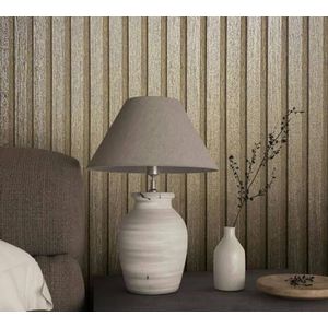 Marburg - Vliesbehang - Goud - Houtlook - Akoestische Panelen - 3D-effect - 10,05 x 0,53 m