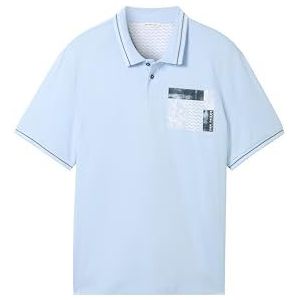 TOM TAILOR Poloshirt voor heren, 35271 Windsurf Blue, 5XL