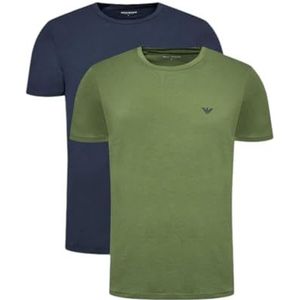 Emporio Armani Endurance Crew Neck T-shirt met ronde hals, marine/olijf, XL