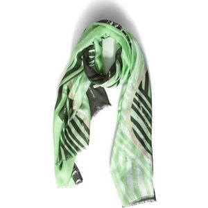 CECIL Dames B572422 Print sjaal, cool kaki, A, Cool kaki, A