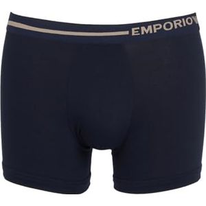 Emporio Armani Heren Side Logo Boxer Shorts, marineblauw, XL