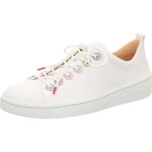 Think Kumi sneakers voor dames, chroomvrij, gelooid, duurzaam uitneembaar voetbed, kleur Bianco/Combi 1000, 38 EU, bianco combi 1000, 38 EU