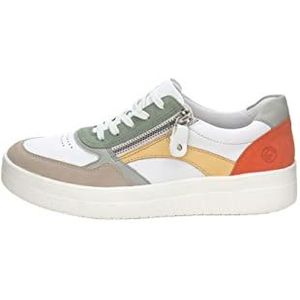 Remonte Dames D0j01 Sneakers, Cliff White Vapor Peppermint Sun Orange 81, 45 EU