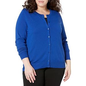 Amazon Essentials Women's Lichtgewicht vest met ronde hals (verkrijgbaar in grote maten), Helderblauw, S