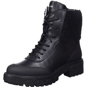 HUGO Axel Lacefur B-n enkellaars voor dames, zwart 1, 41 EU