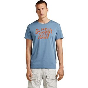 G-STAR RAW Heren Retro Shadow Green T-Shirt, Blauw (Azul C506-2182), XS