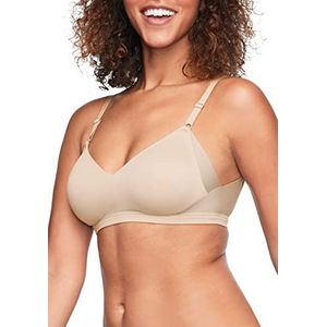 Warner's Dames No Side Effects, draadloos, eenvoudige grootte T-shirt-beha, Butterscotch, Large