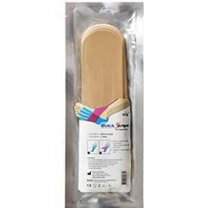 Nasara Originele kinesiologie fysio sporttape, pain packs, Quick Strips voor enkelgewricht, beige