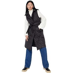 Trendyol Dames Vest-Zwart-Basic Bovenkleding, Zwart, 38