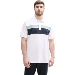 TOM TAILOR Plussize Poloshirt voor heren, 20000 - wit, 4XL