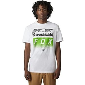 Fox Racing Heren Fox X KAWI Premium T-shirt met korte mouwen, Optisch Wit, S