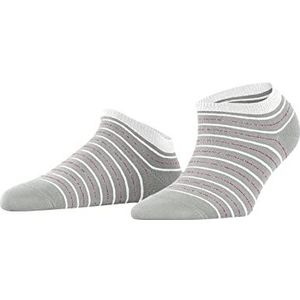 FALKE Stripe Shimmer Vrouwen Sneakersokken Katoen Zwart Wit Meer kleuren met Patroon ademend dun laag met glitter 1 Paar
