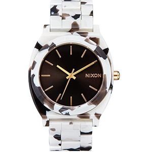 Nixon Dames analoog Japans Miyota-kwartsuurwerk met drie wijzers horloge met acetaat armband A327-2882-00