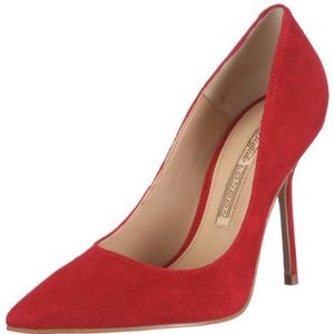 Buffalo London Dames 17005-646 Kid suède pumps, rood Tomato 02, 40 EU