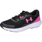 Under Armour UA W Surge 3 hardloopschoen voor dames, Zwart Roze, 38 EU