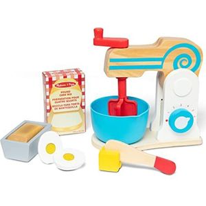 Melissa & Doug mixerset voor cake bakken | Houten speelgoed | Fantasiespel | Keukenspeelgoed voor kinderen | 3+ | Cadeau voor meisjes en jongens