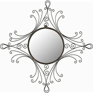 Safavieh - Mora - Wandspiegel - Koperkleurig - Rond - 71 x 71 x 2 cm