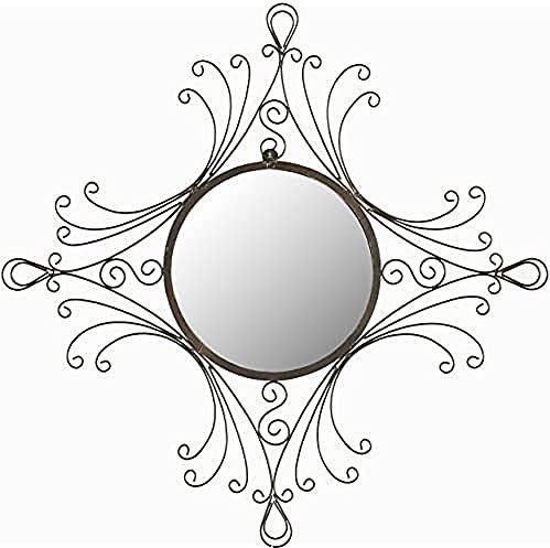 Safavieh - Mora - Wandspiegel - Koperkleurig - Rond - 71 x 71 x 2 cm