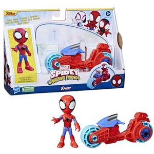 Marvel Spidey and His Amazing Friends, actiefiguur van Spidey, motorspeelgoed, speelgoed voor jongens en meisjes van 3 jaar en ouder