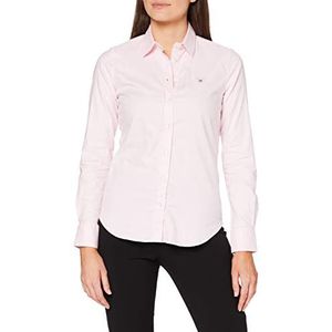 GANT Dames Stretch Oxford Solid Shirt Blouse, lichtroze, 42