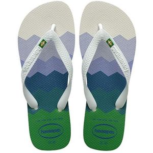 Havaianas Brasil Fresh, teenslippers, uniseks, volwassenen, Wit 01, 35/36 EU