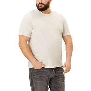 s.Oliver Big Size Men's 131.10.202.12.130.2112185 T-shirt met korte mouwen, regular fit, off-white, 3XL