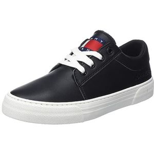 Tommy Hilfiger Dames Tjw Lace Up Aspen Derby Bioveg Gevulkaniseerde Sneaker, Zwart, 37 EU