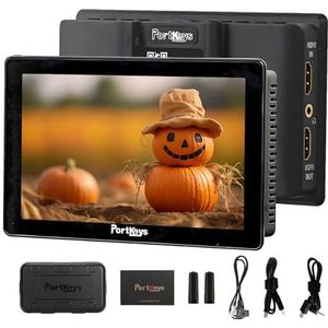 Portkeys LH5P II Monitor 5,5 inch 10-bit 2200nit 4K HDMI Wireless Touch Camera Control Monitor voor BMPCC 4K 6K 6K Pro A7S III FX3 RX10 EOS BMD ZCAM E2 camera's.
