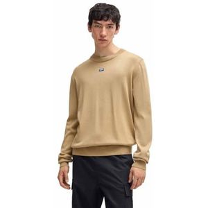 HUGO Heren San Cosmo-c 10259688 01 Knitted_Sweater, Medium Beige 269, S