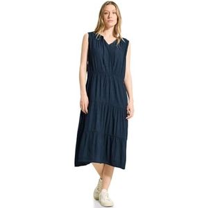 Cecil - B144072 - Midi-jurk - Donker Petrol Blauw - Mouwloos