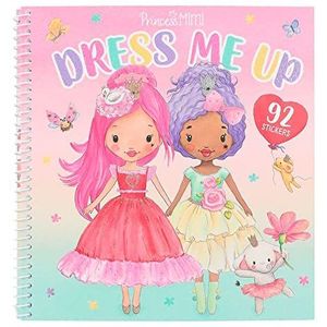 Depesche 12462 Princess Mimi Dress me up - stickerboek met 24 pagina's voor het ontwerpen van chique prinsessenoutfits en 10 stickervellen met veel koninklijke stickers