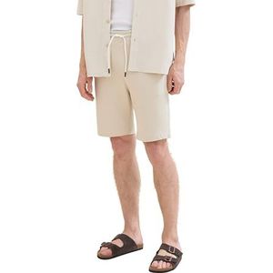 TOM TAILOR Heren bermuda sweatpants shorts, 10336 - Light Cashew Beige, XL
