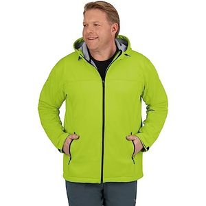 Trigema Klassieke softshelljas met capuchon voor heren, geel (Lemon 271), XL