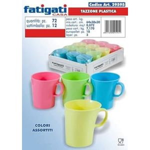 FATIGATI SRL Kunststof mok 29595, zoals afgebeeld